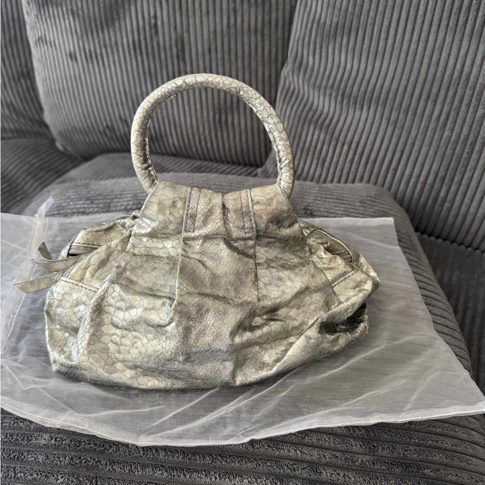 Elegant Silver Mini Bag